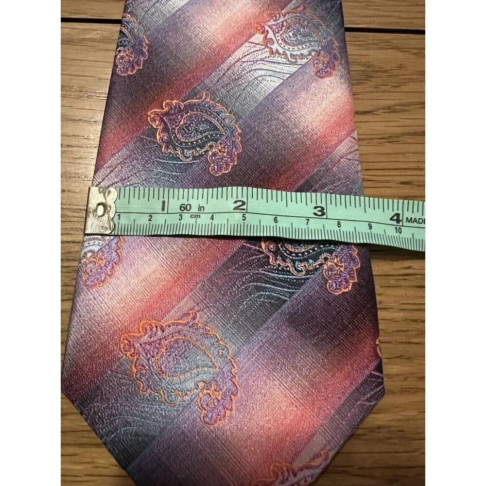 Fratello‎ 60” Men’s Tie 100% Polyester Multicolored Floral Design